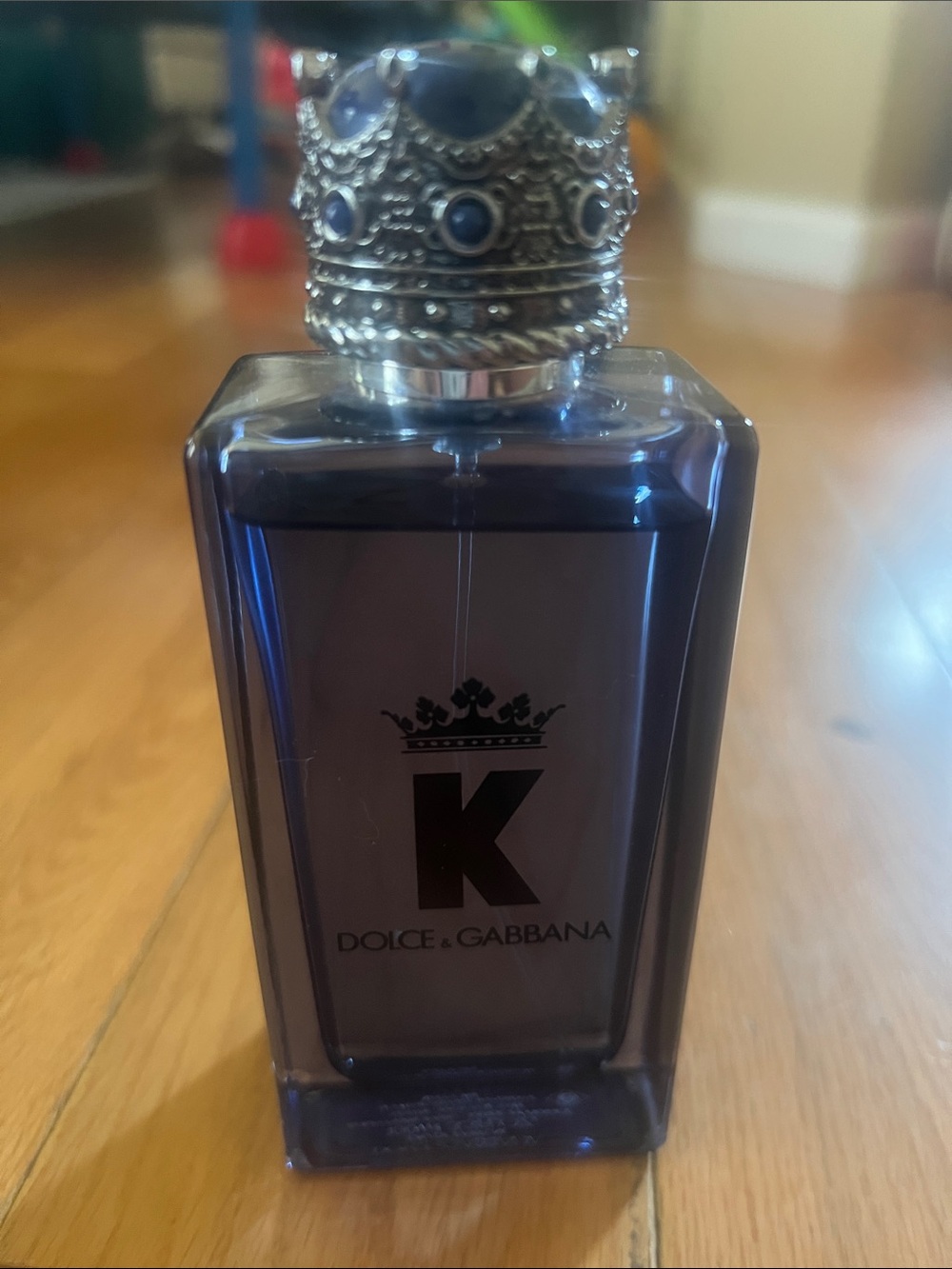 Dolce & Gabbana K Bottle in Deep Blue with Silver Crown Cap